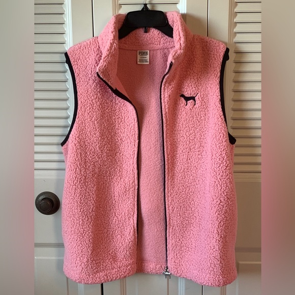 NWOT PINK Sherpa Vest - Picture 4 of 9